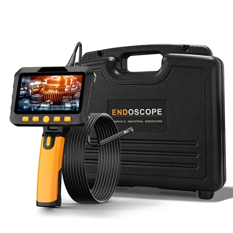 

5 Inch Screen Handheld Endoscope Camera 1/3/5m Single/Dual Lens 2MP Pipe Inspection Borescope with Tool Case