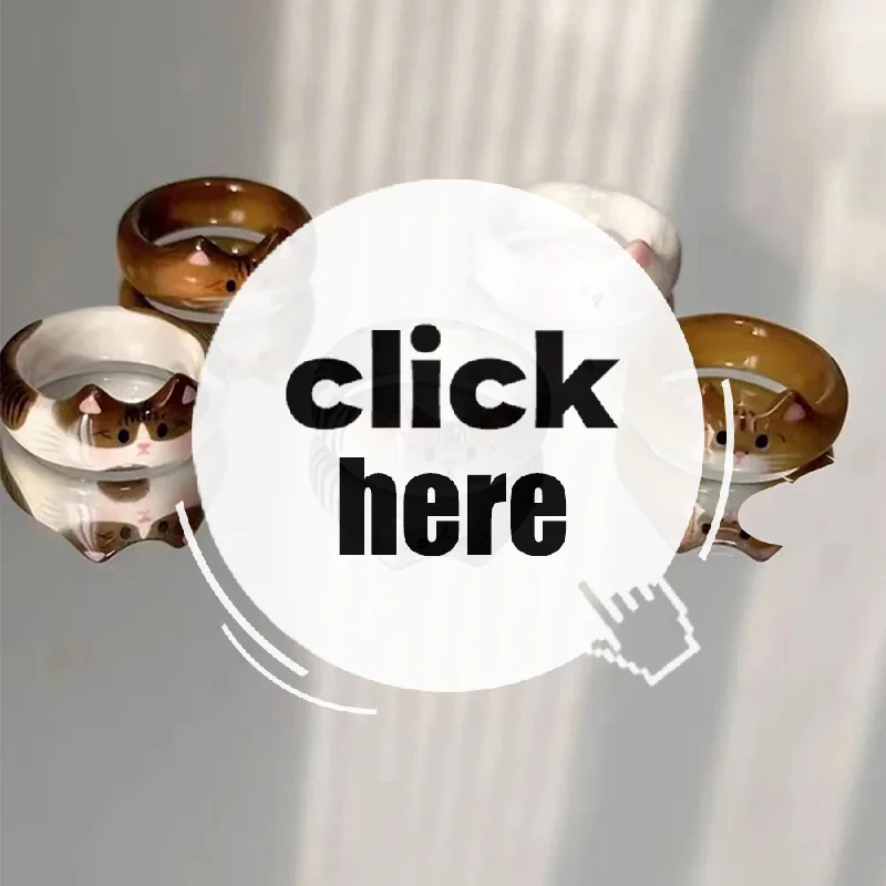 خاتم نسائي عصري ومبتكر لطيف على شكل قطة قطرة صقيل هدية عيد الحب للعام الجديد #1