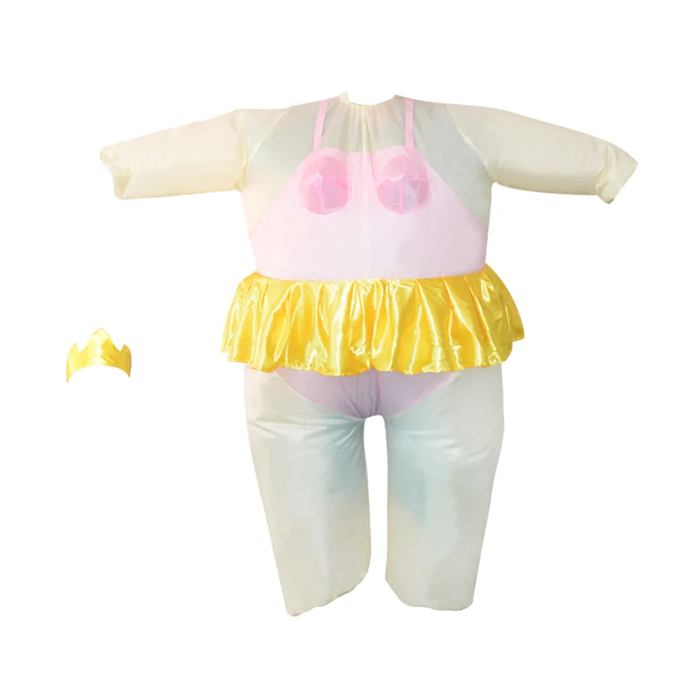 

Inflatable Pink Purple Ballet Adult Polyester Costume Lightweight Funny Birthday Halloween Party Outfit Inflatable Party Costume