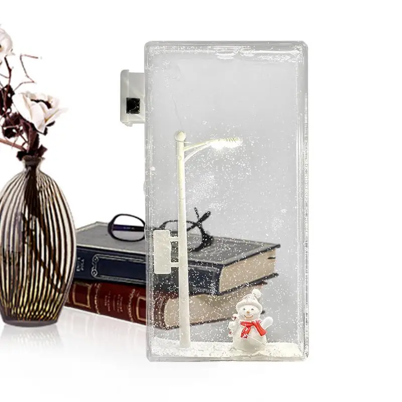 

Handmade Night Lamp Kit Snowman LED Night Lamp For Nightstand Handmade Atmosphere Light For Desktop Bedroom