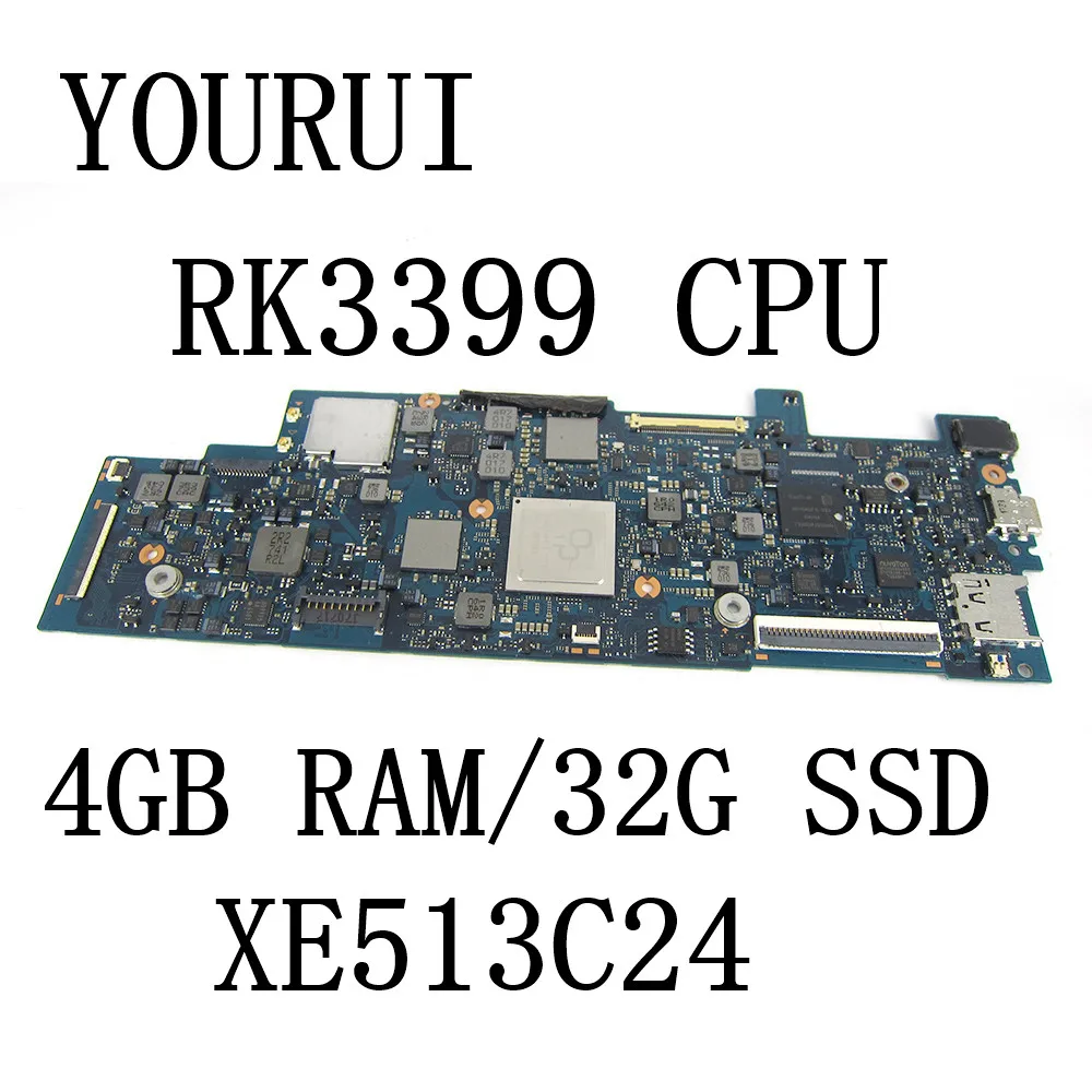 

For Samsung Xe513c24 Xe513c24-k01us Laptop Motherboard with RK3399 CPU and 4GB RAM 32G SSD Mainboard BA92-16932B BA41-02529A