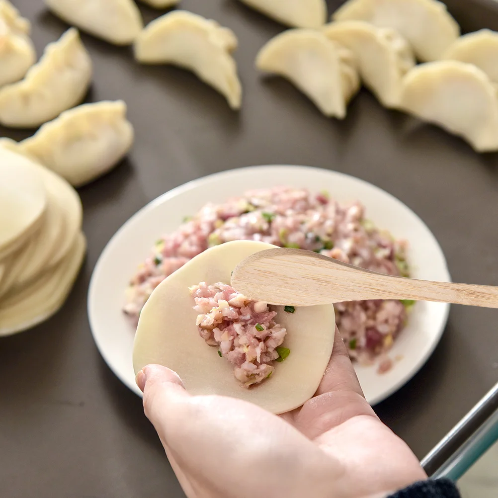 

20 Pcs Bamboo Spoons Dumpling Filling Spoon Wonton Making Tools Kitchen Gadgets Smooth Corners Sturdy Durability