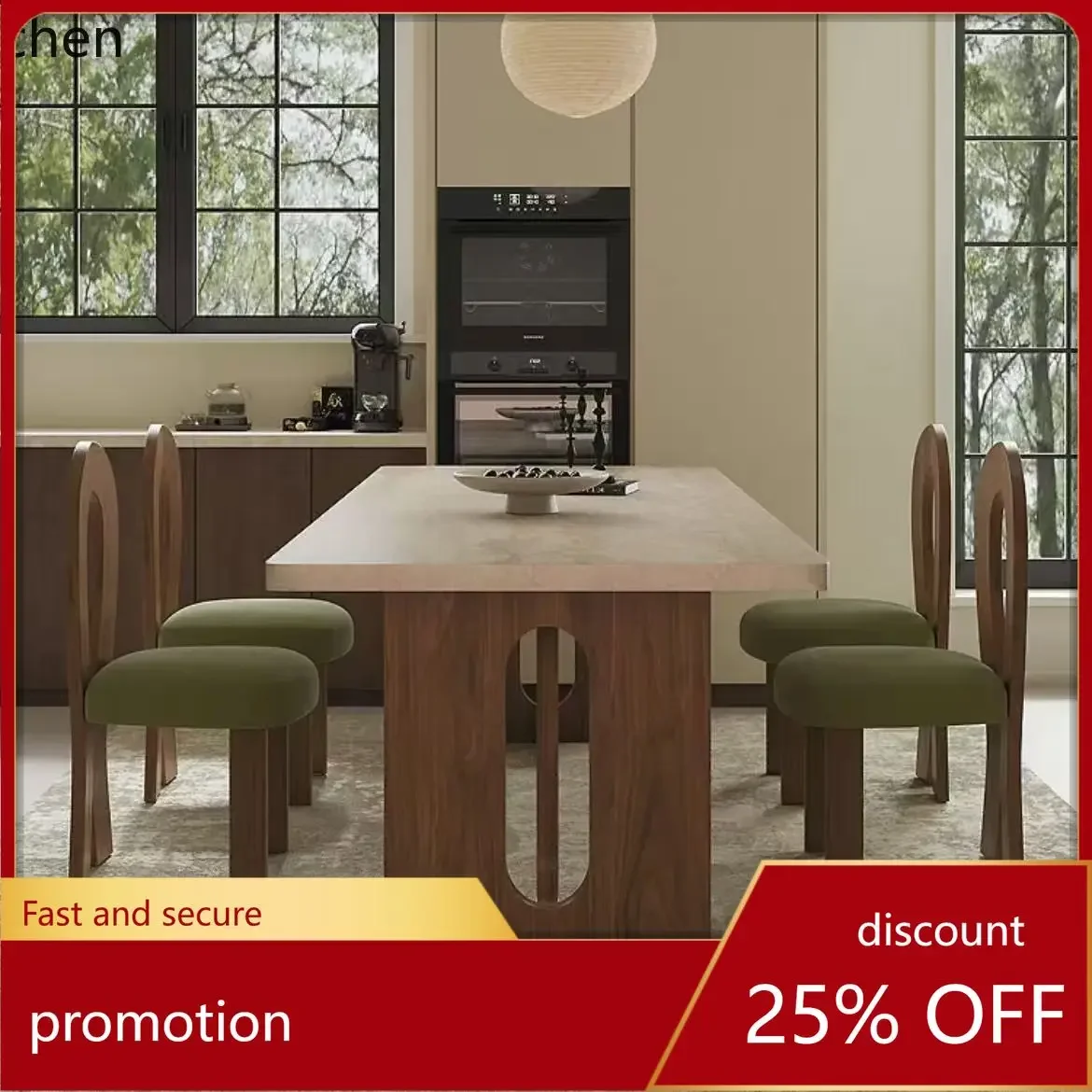 ZML Dining Table Home Modern Dining Table Small Apartment Retro Rectangular Dining Table and Chair Set
