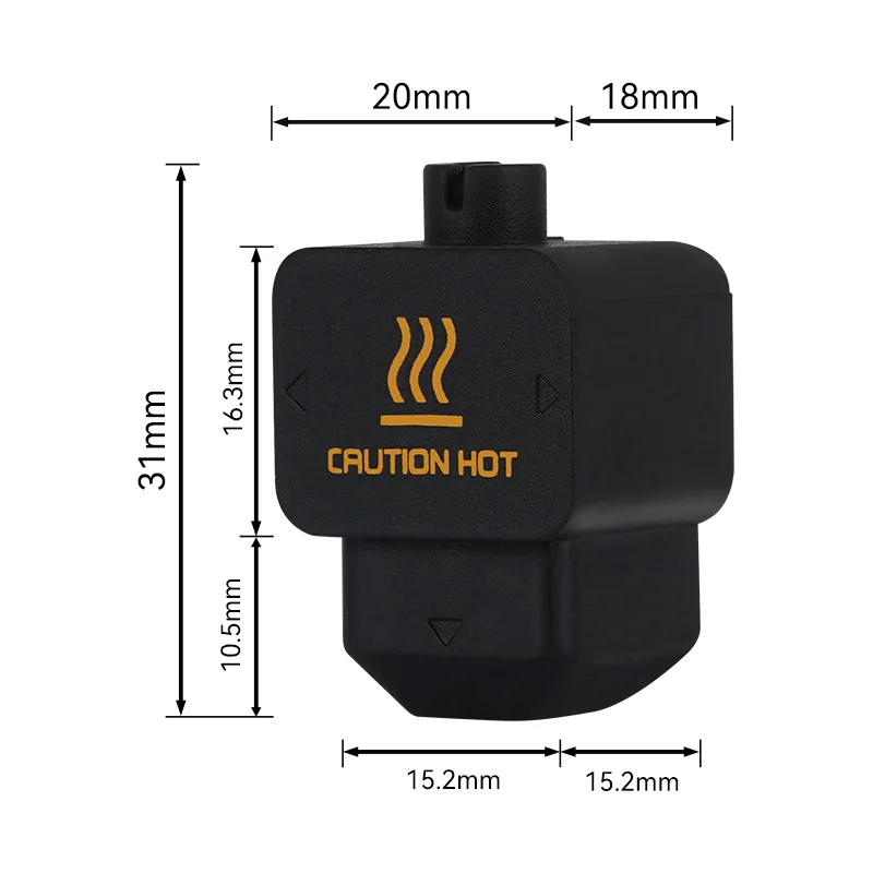 2pcs H2D H2S H2C Hotend Kit 3D Printer Silicone Socks Hotend Cover Anti-Scald Protective Case For Bambu H2D A1/A1mini