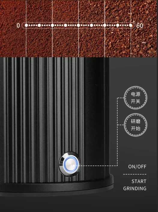 Molinillo de café eléctrico automático Conveniente molinillo de granos