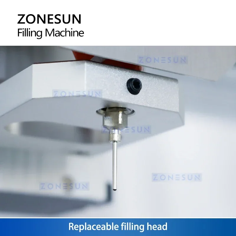 ZONESUN Mesin Pengisian Kartrid Otomatis Pengisi Gerobak Peralatan Pengepakan Cairan Minyak Meja ZS-EL221