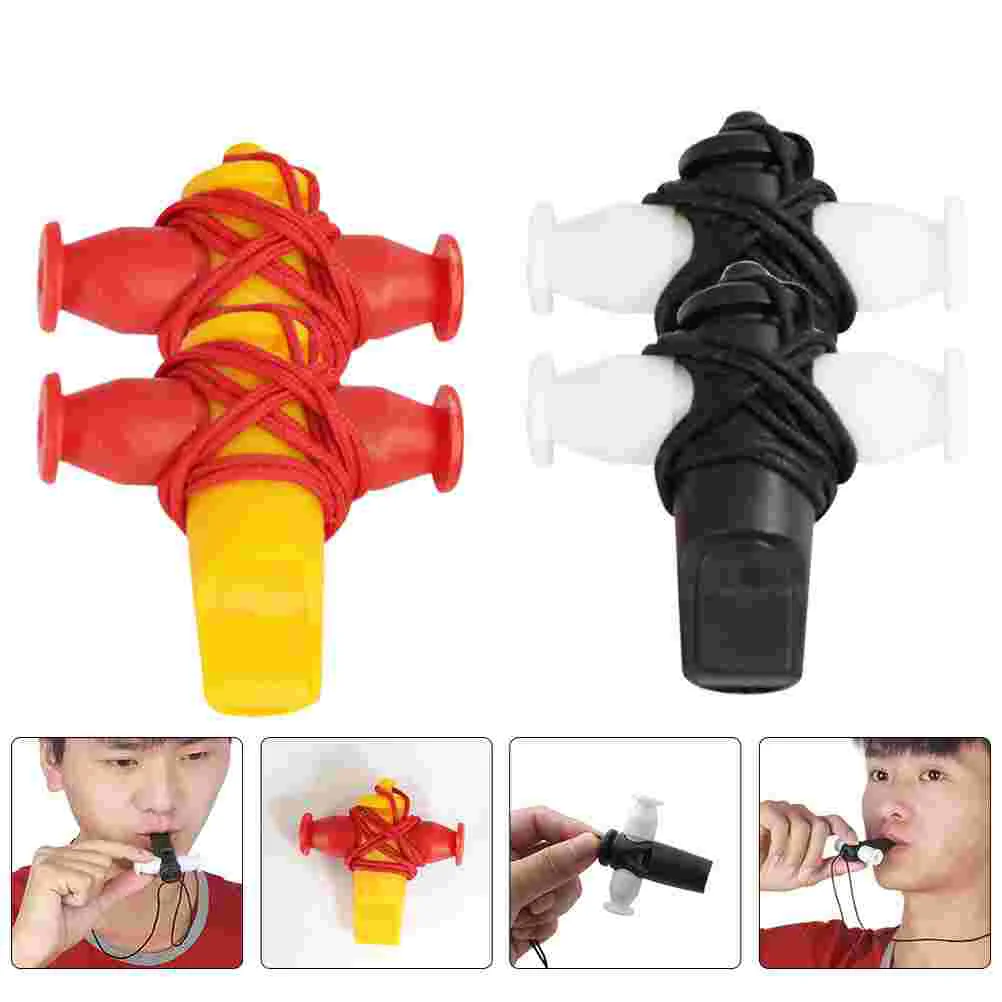 4 Pcs Samba Whistle Practice Football Maracas Musical Instrument Kids Whistles Child