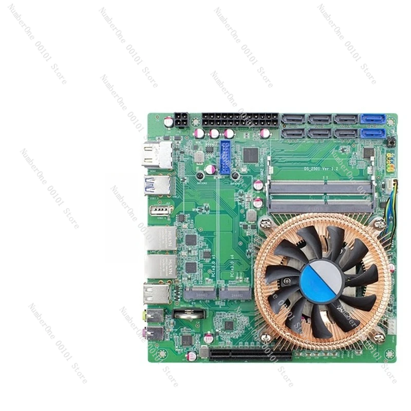 For AMD Ryzen 5825U scalable 10 Gigabit 8-bit NAS main board machine vision industrial control ITX main board