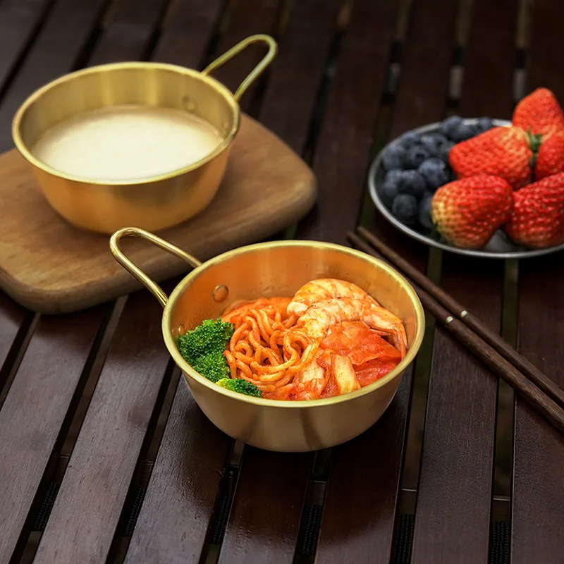 

304 Stainless Steel Snow Bowl Picnic Camping Multi-functional Tableware Can Be Hung with Home Outing Dual-use Bowl Cookwear