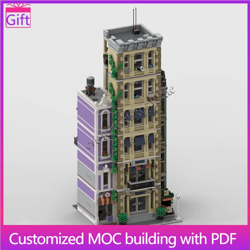 

Popular 2292 PCS Modular olice Station Building Block Model Children Puzzle Assembly Building Blocks Christmas Toy Festival Gift