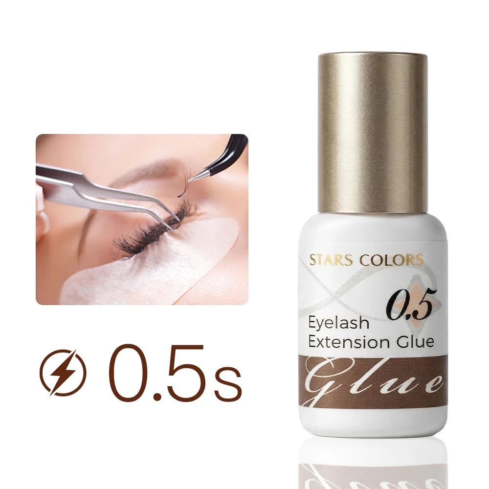 0.5 to 1 Seconds Fast Dry Adhesive Eyelash Glue Lasting 35 To 50 Days For Professional Lash Artists
