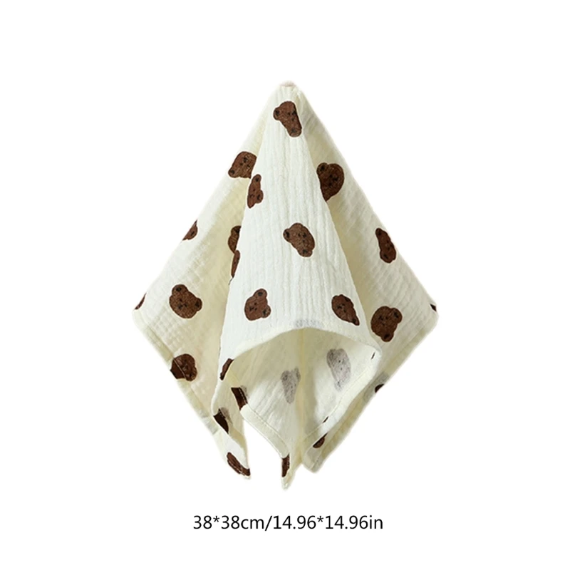 Zachte Burp Cloth Leuke Print Kalmeren Handdoek Baby Tandjes Handdoek Pasgeboren Douchecadeau P31B