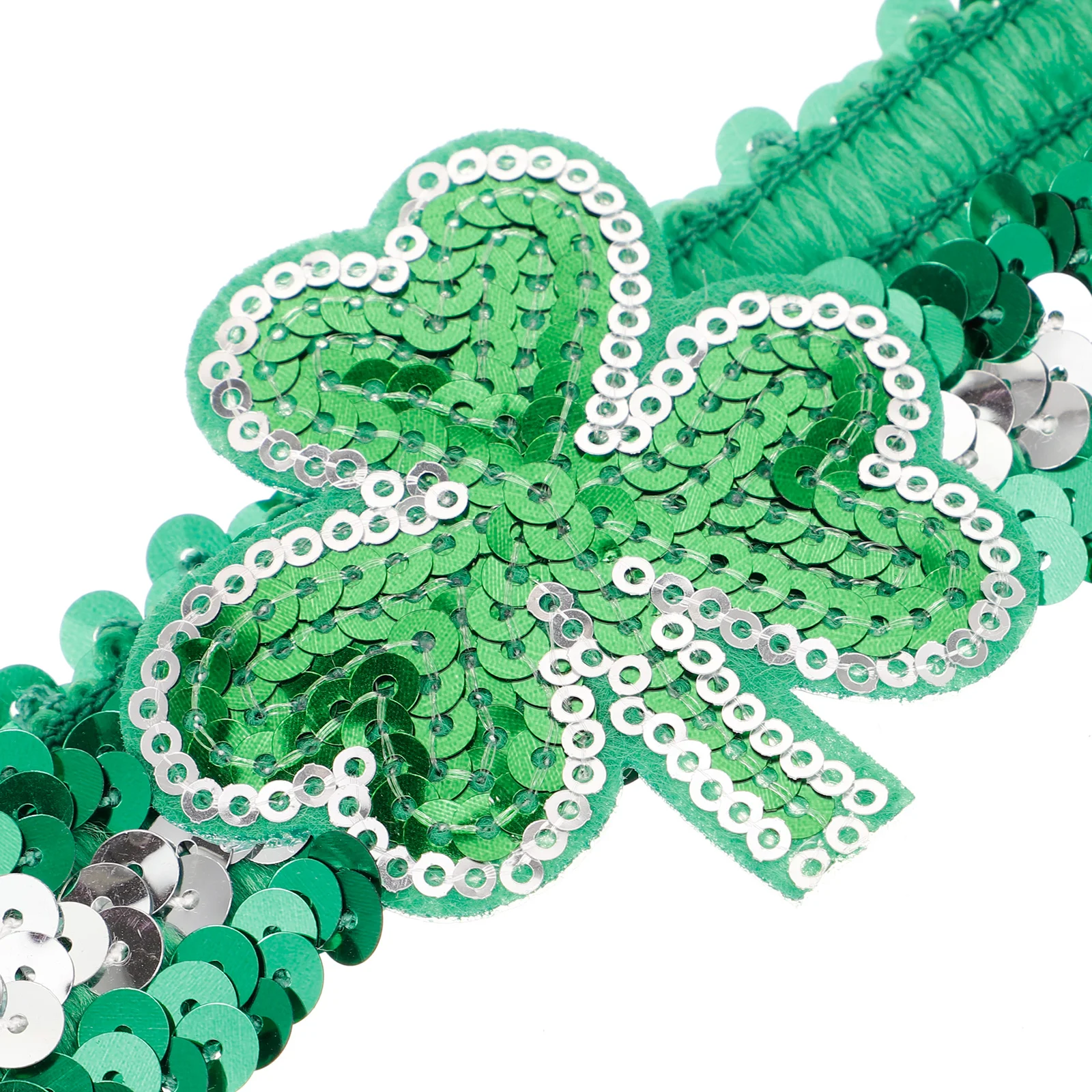 Headband Headbands St Patricks Day Women Green Pet (sequins) Shamrock Headwear