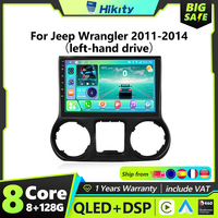 Hikity Carplay Android Auto Intelligent Multimedia Player for Jeep Wrangler 2011-2014 Autoradio 2Din GPS Navigation 4G WIFI SWC
