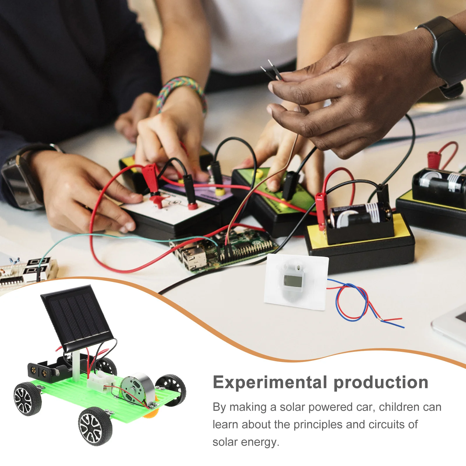 مجموعة أدوات تعليمية لتجميع السيارات تعمل بالطاقة الشمسية لتعلم مبادئ الطاقة الشمسية والعلوم التفاعلية #4