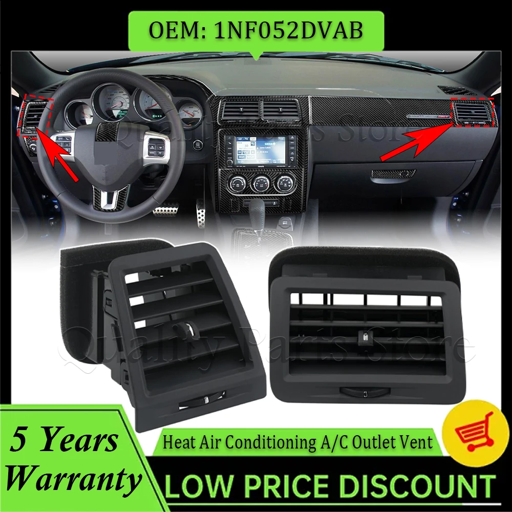 

New For Dodge Challenger 2008-2014 Car Dashboard Heat Air Conditioning A/C Outlet Vent Left or Right 1QL41XDVAA 1NF052DVAB