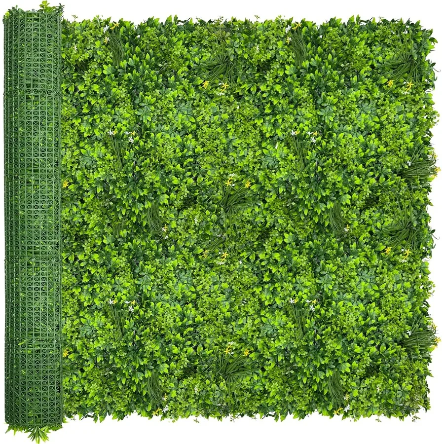 

Artificial Plant Wall Roll: 6FT X12FT 72 sqft UVAnti Ivy Privacy Fence Screen Faux Greenery Panels Backdrop Boxwood Ivy Vine Le