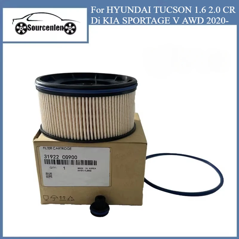 31922-CG900 31920-N9800 Car Accsesories Diesel Filter For HYUNDAI TUCSON 1.6 2.0 CRDi KIA SPORTAGE V AWD 2020- Fuel Filter