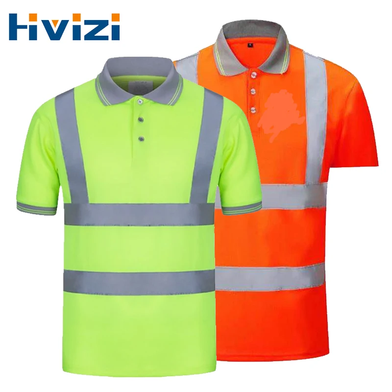 

Quick Dry Safety Clothing Night Work T-shirt Reflective Tops Workwear Dry Fit T Shirt Breathable Work Safety Clothes Workwear