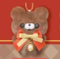 orange bow bear