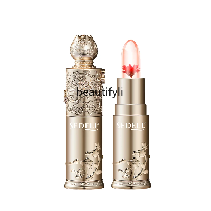 

Floral temperature change lipstick color change moisturizing fade lip lines anti dry crack