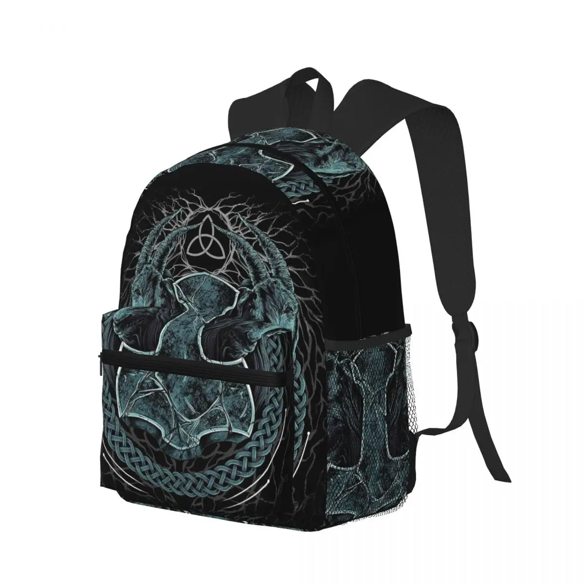 

Mjolnir The Hammer Of Thor And Tree Of Life Norse Viking God 1 Student Backpack School Bag Daypack for Bookbag Shoulder Bags