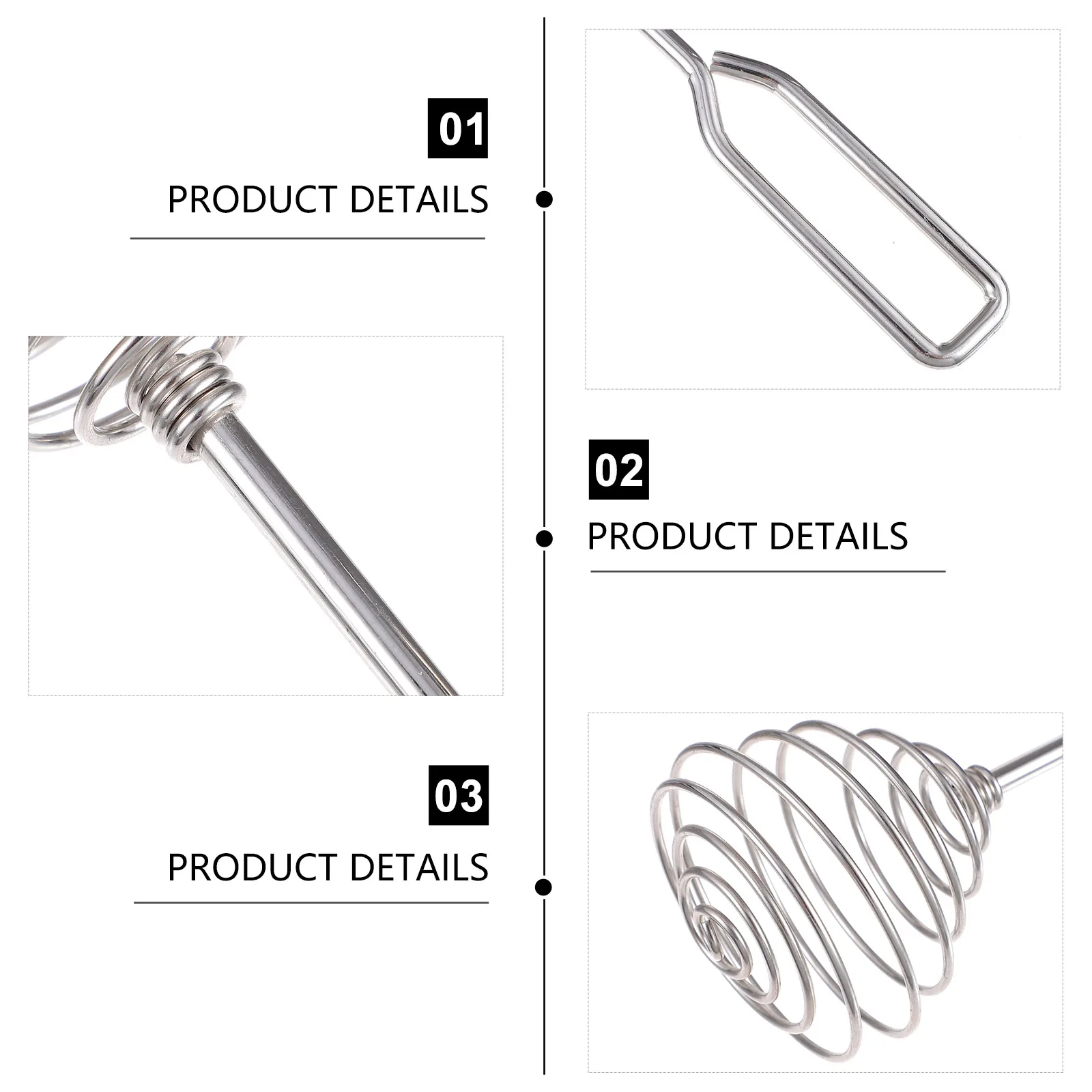 

2 pcs Stainless Steel Egg Whisks Stirrers Cream Frothers Square Shank Mixers For Honey Cream Egg Liquid Rustproof Kitchen