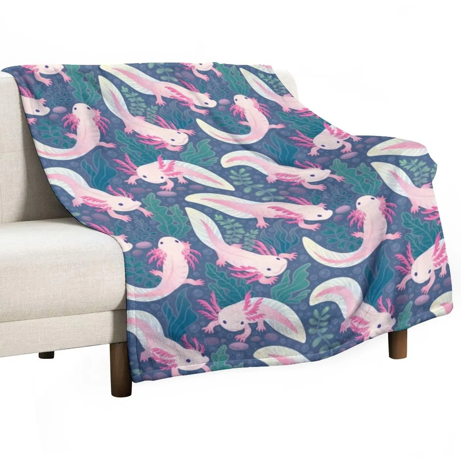 

Axolotls Throw Blanket Fashion Sofa Blankets Large Blanket sofa bed Quilt Blanket