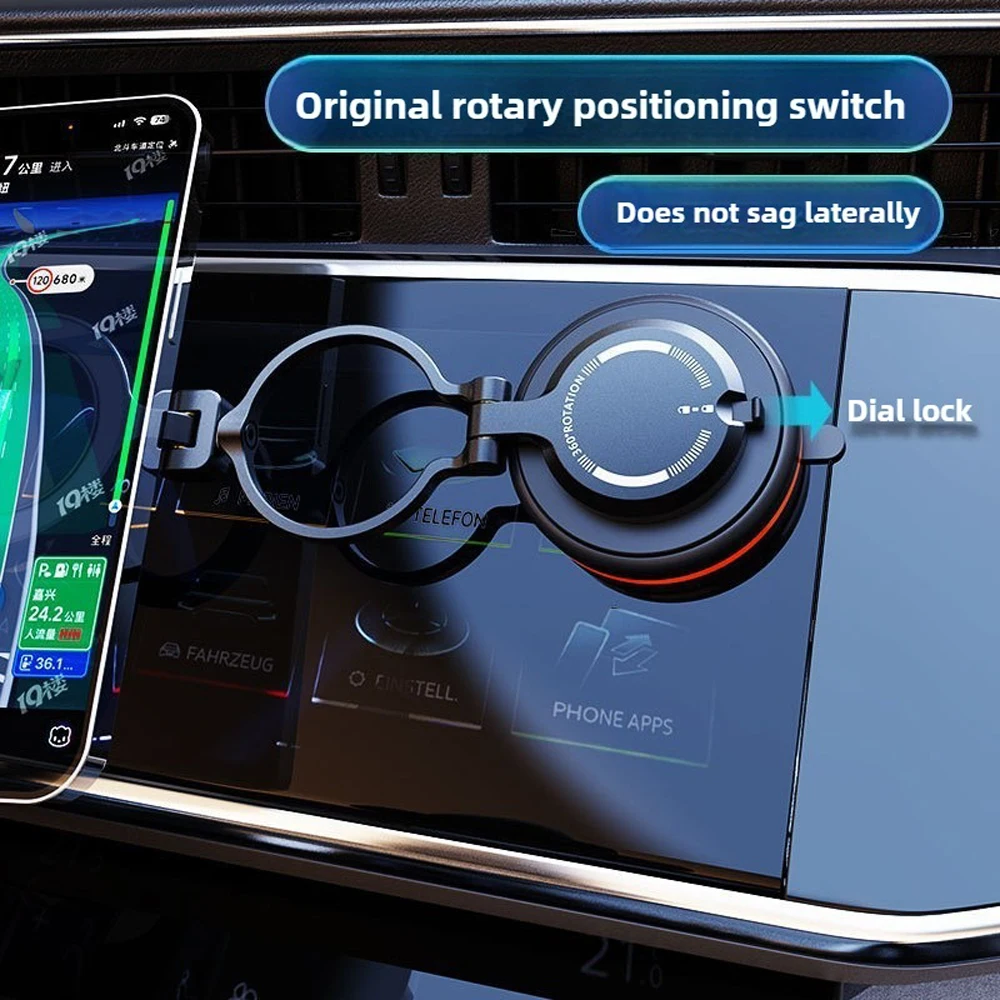 Actualizado 360 °   Soporte magnético para teléfono al vacío Nano Gel, soporte para teléfono de coche para soporte de teléfono con ventosa Magsafe para coche/iPhone