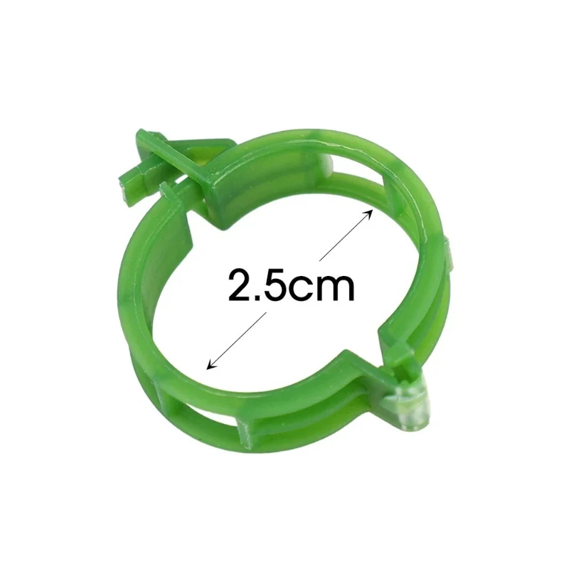 300pcs Garden Vine Climbing Strap Clips Plant Support Reusable Vegetable Stem Holders Hidden Hook-and-Loop Fasteners