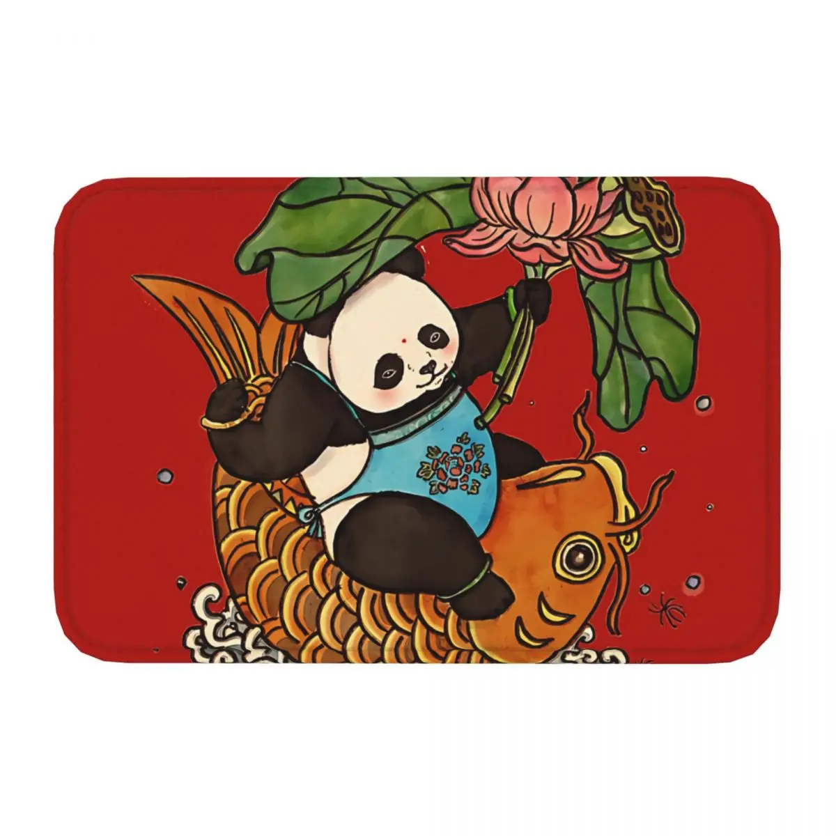 Abundance Year After Year Panda Meme Y2K Non-Slip Carpet Doormat Bedroom Bath Mat Welcome Decor Rug