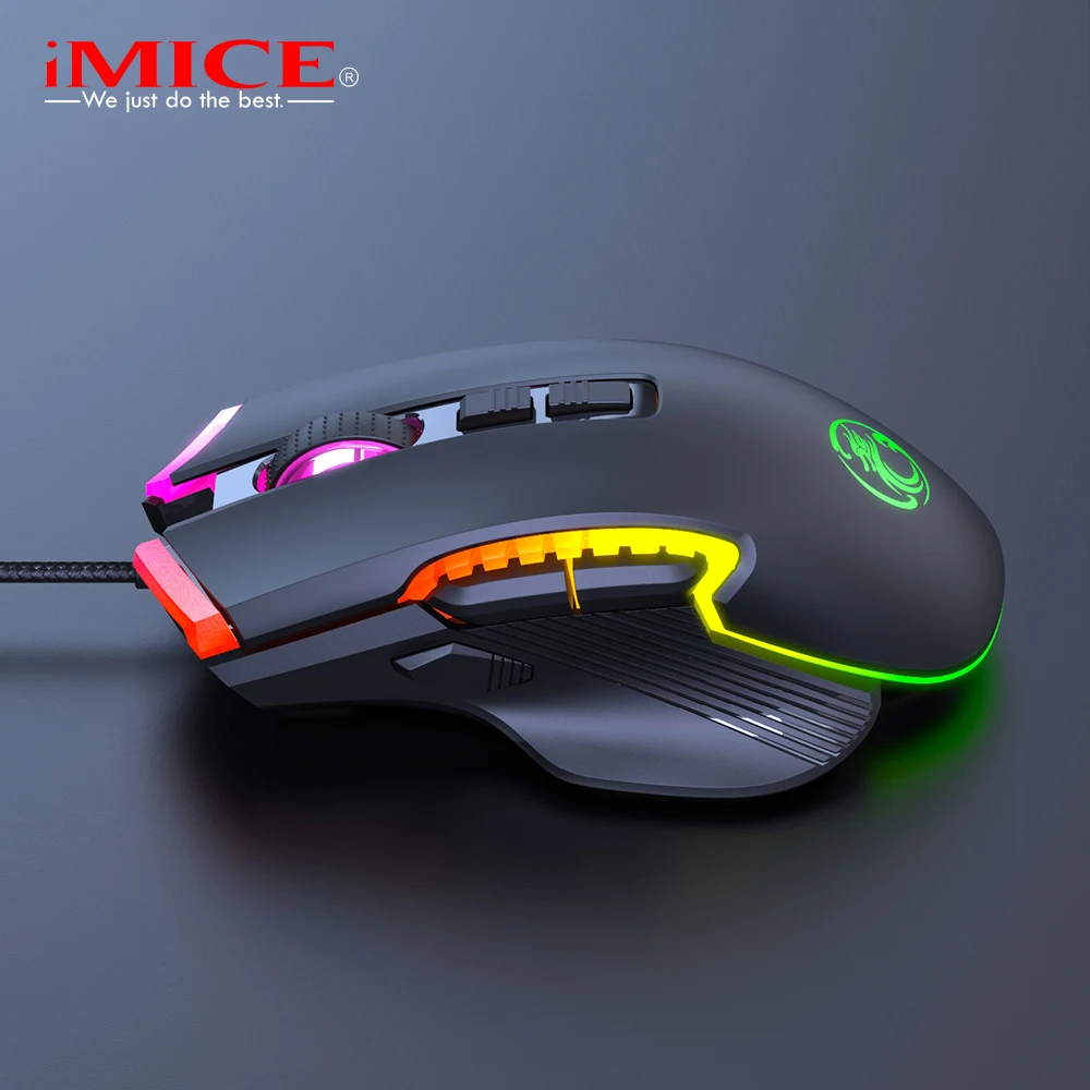 Mouse da gioco cablato da 7200 DPI |   Retroilluminato a LED RGB |   Sensore ottico ad alta precisione |   Design ergonomico |   per giocatori di PC