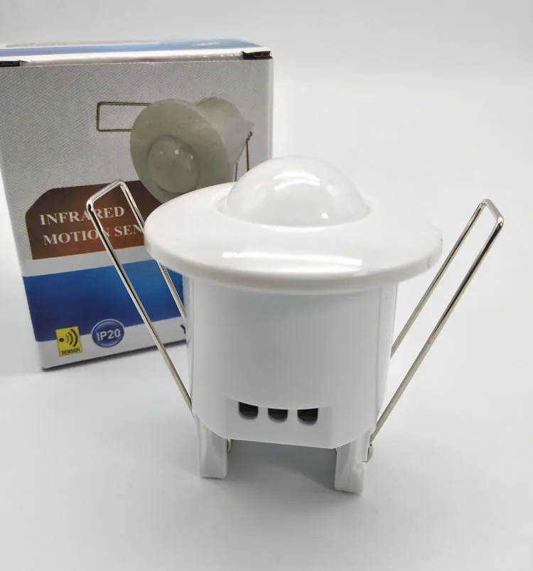 Hight Quality  AC110V-240V 50Hz 360 Degree Mini Recessed PIR Ceiling Occupancy Motion Sensor Detector Switch