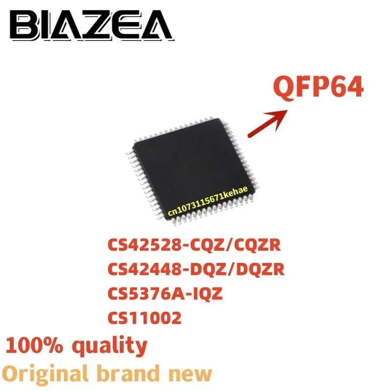 1piece CS42528-CQZ/CQZR CS42448-DQZ/DQZR CS5376A-IQZ CS11002 QFP64 Chipset