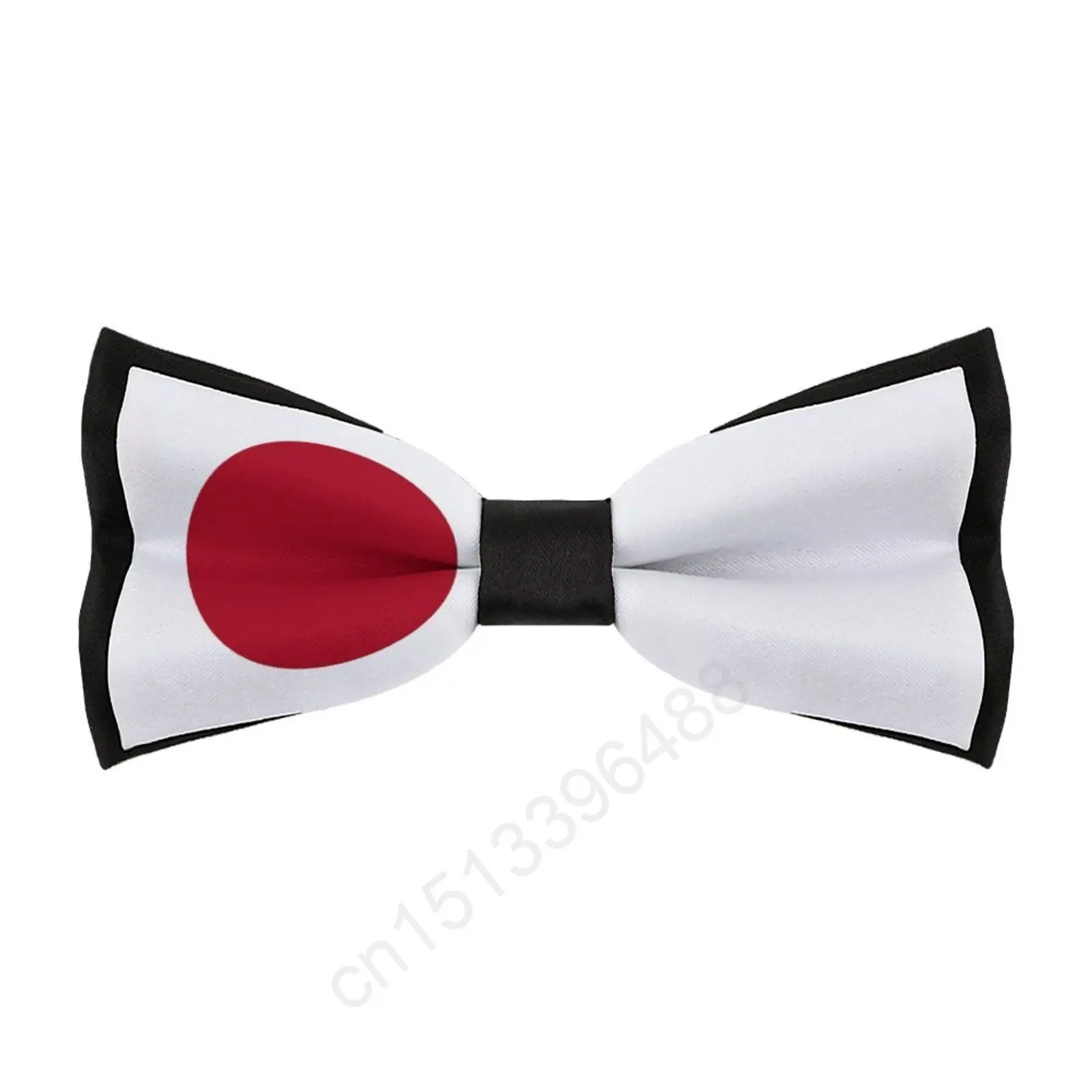 

New Polyester Japan Flag Bowtie for Men Fashion Casual Men's Bow Ties Cravat Neckwear For Wedding Party Suits Tie