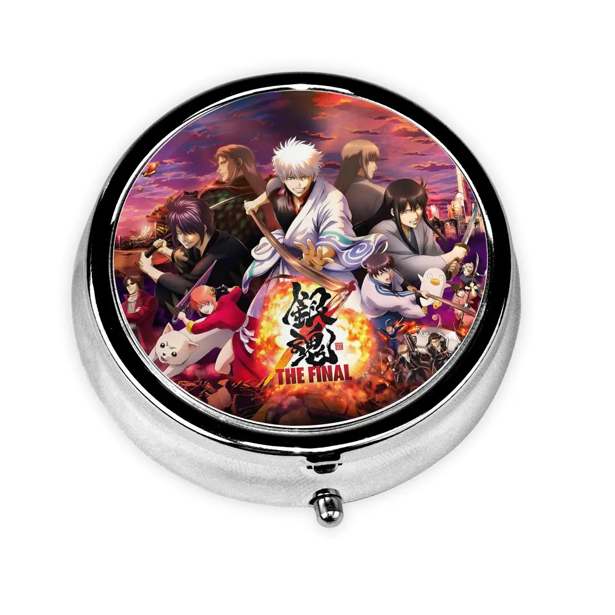 

G-Gintamas Compact Portable Pill Cases for Purse Harajuku Comic Anime Medicine Storage Case Pill Box For Travel