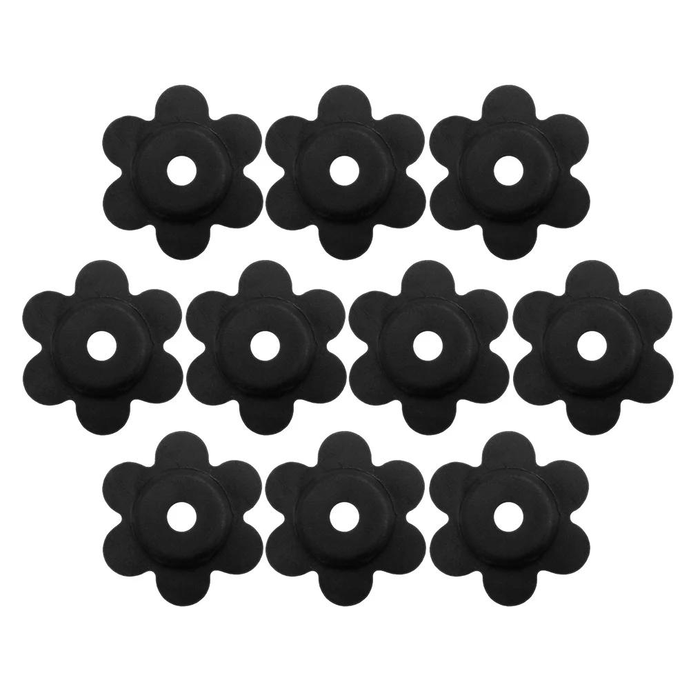 

10Pcs Garden Flag Rubber Stoppers Plum Flower Design Durable Flag Clips Yard Stand Outdoor Stable Decoration Clips for Flags