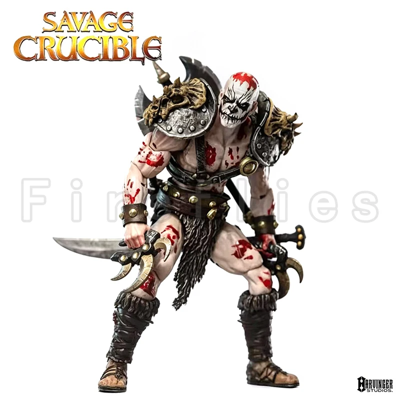 1/12 7inches Harbinger Studios Savage Crucible Action Figure Drevarth Sentinel The Red Anime Model Collection Toy For Gift