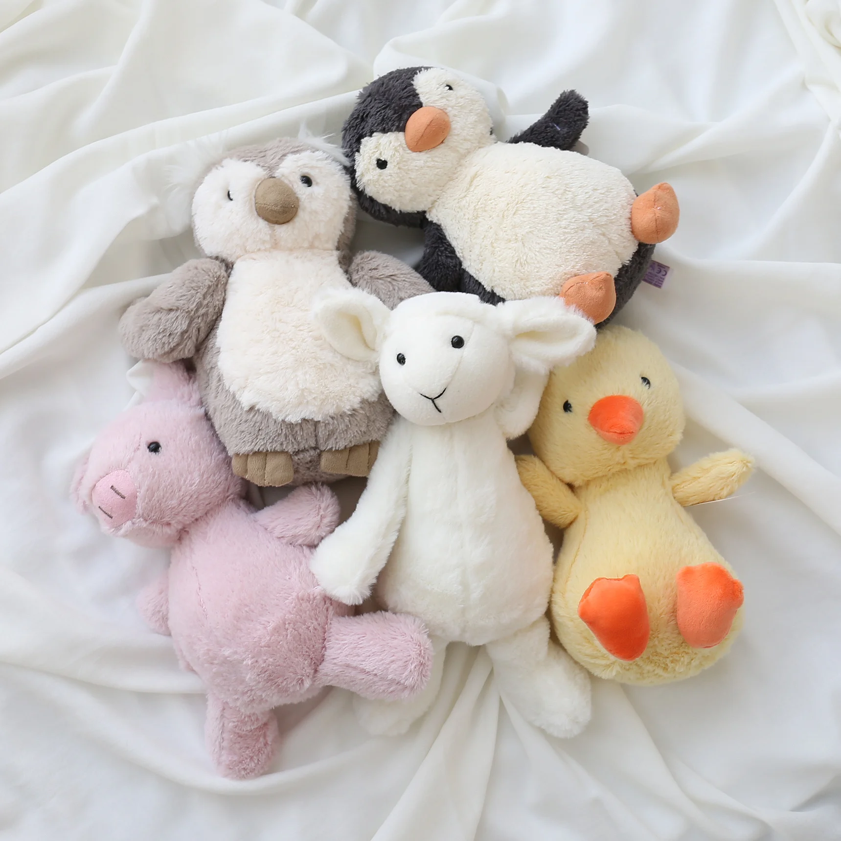 

INS Baby Appease Plush Doll cute Soft Penguin Pink Pig Stuffed Plush Toy Kids Sleeping Toy gift for girls children 18/25/45cm