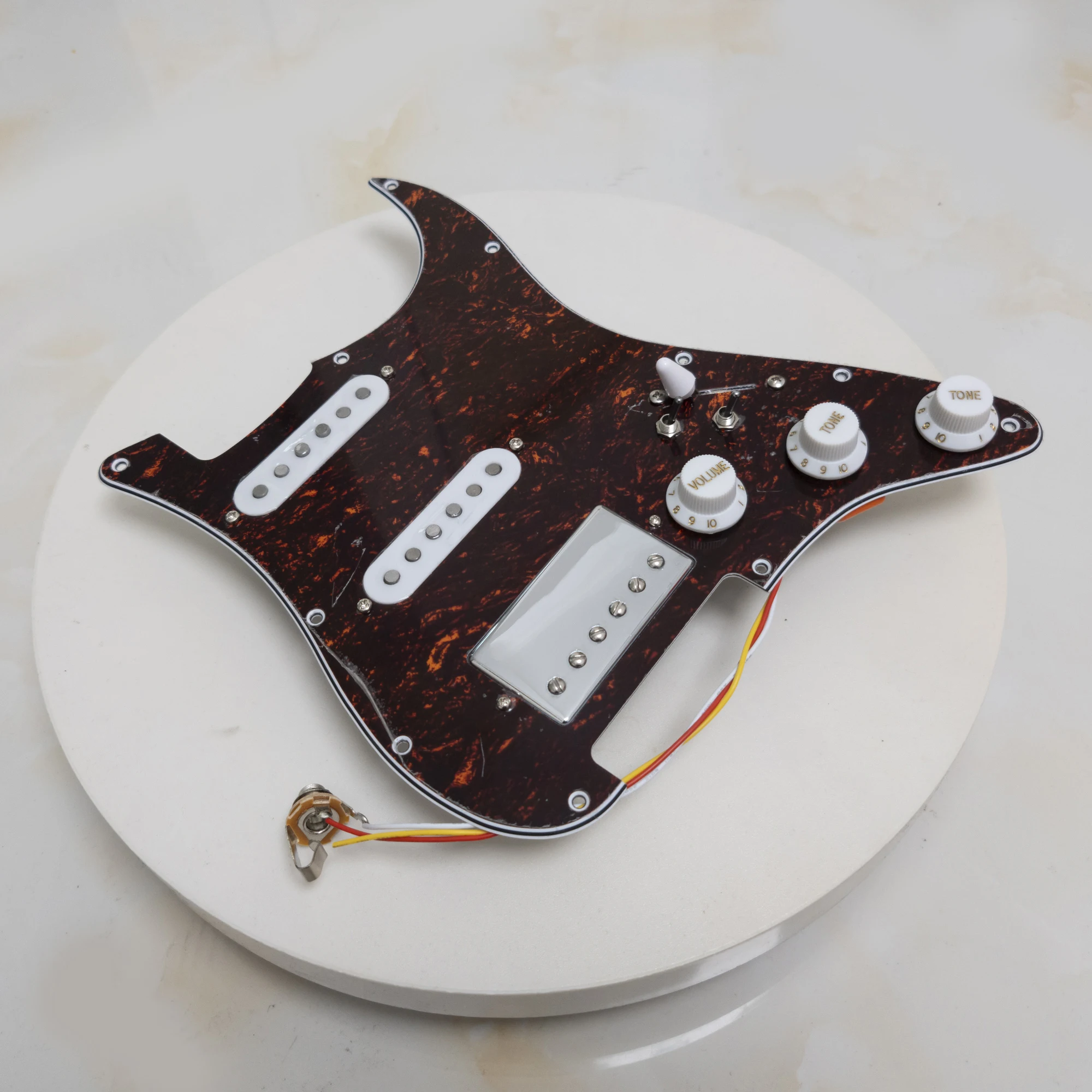 SSH Guitar Prewired Loaded Pickguard Set,With Coil Splitting Alnico 5 Humbucker Pickups Set for ST Guitar Electric Guitars