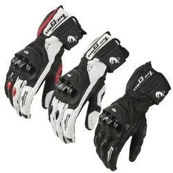 Gants de Motocross en Cuir pour Homme, Coupe-Vent, pour l'Extérieur, Équipement de Protection