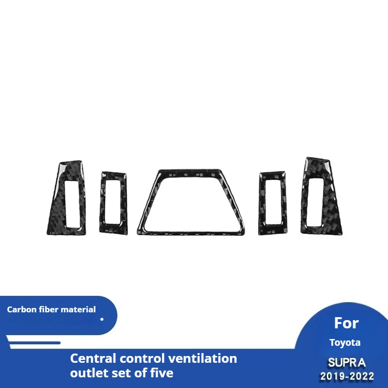 

Для 19-22 Toyota Supra A90 углеродное волокно центральное вентиляционное управление рамка отделка модификация аксессуары