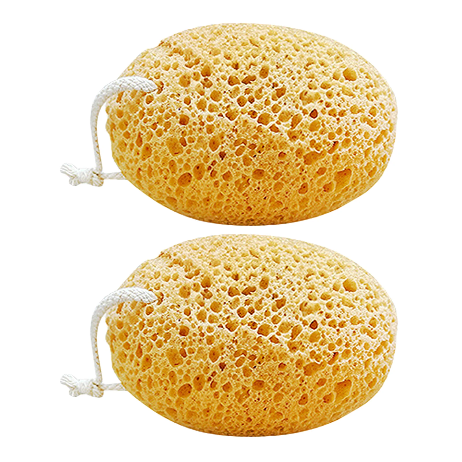 2pcs Soft Bath Sponge Exfoliating Loofah Shower Puff Cleansing Tool Foaming Esponja De Sponges Scrubbers Household Merchandises