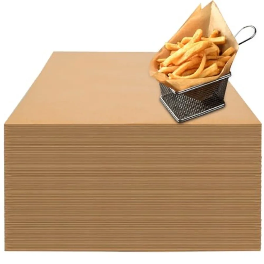 100 Count Pre-Cut Deli Wax Paper Sheets, 12x12