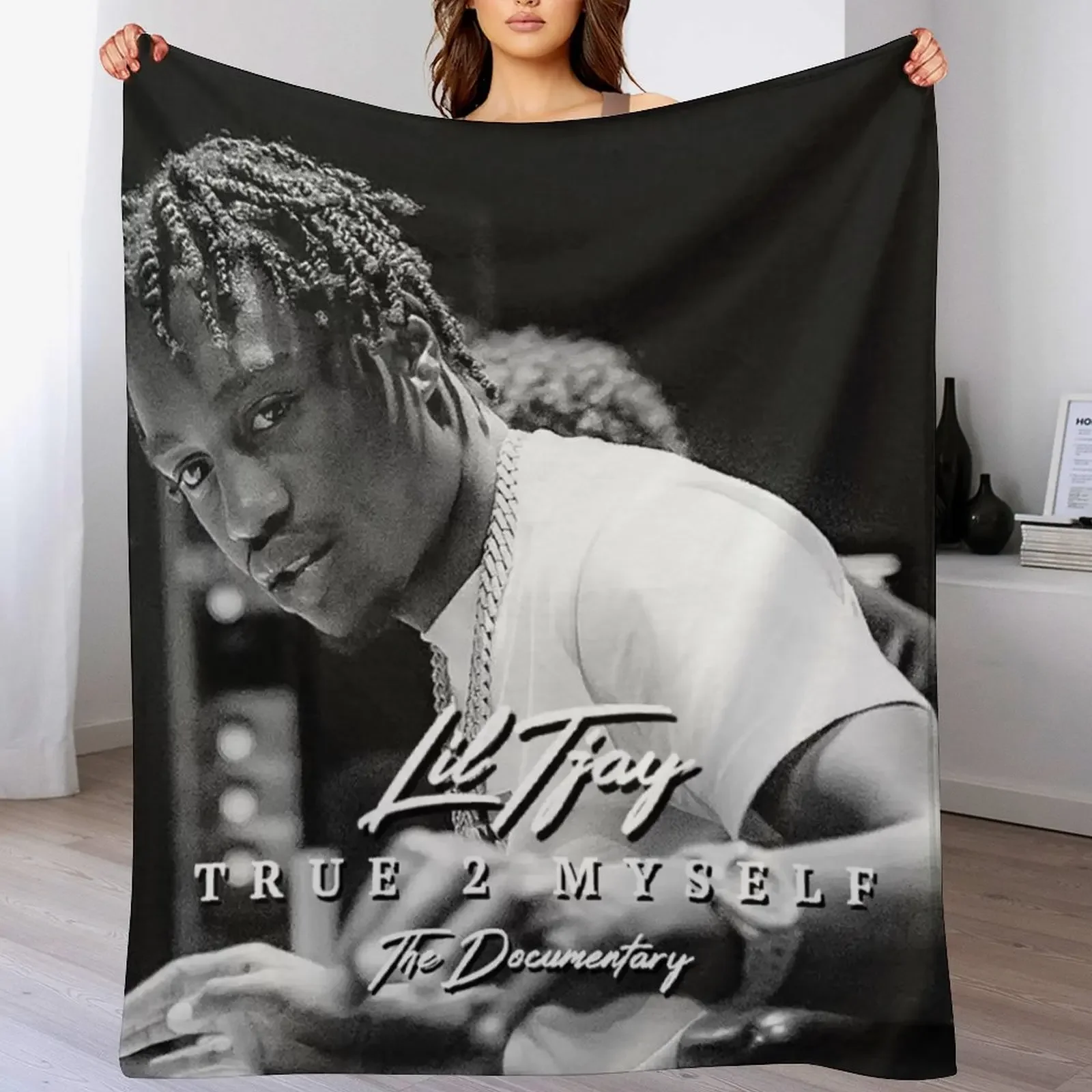 Sixya New Lil True 2 tot mezelf American Tour 2019 Gooi deken Zachte geruite anime zomerdekens