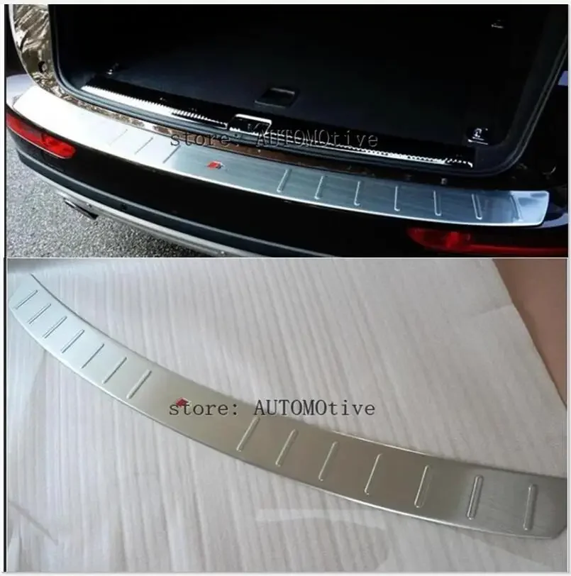 

Stainless Steel Outer Rear Bumper Protector Trunk Door Sill Cover Trim Fit For Audi Q5 2009 2010 2011 2012 2013 2014 2015 2016