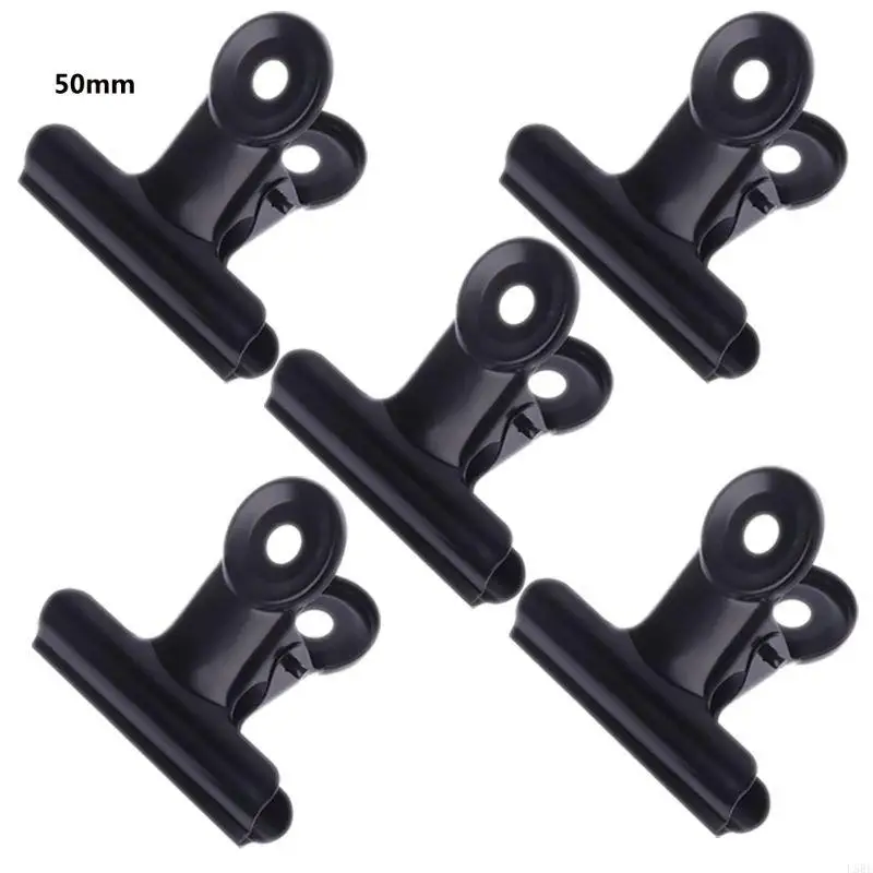 5PCS CLIPS CLIPS STALICZNY STELIMICZNY Black Metal Paper File Pili