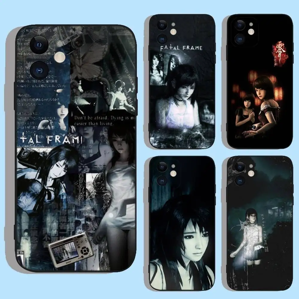 Capa de telefone de jogo F-Fatal Frame para iPhone 17,16,15,14,13,12,11 Plus,Pro,Max,XR,XS,X,7,8, SE, Mini Shell durável TPU