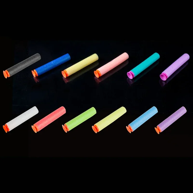 Y100pcs EVA Soft Bullet Boy pistola de juguete espuma Universal Sucker balas al aire libre niños Nerf Gun Accesorios