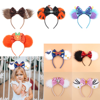 Chic Design Plush Mouse Ears Headband For Girls Turning Red Character Hairband 5\